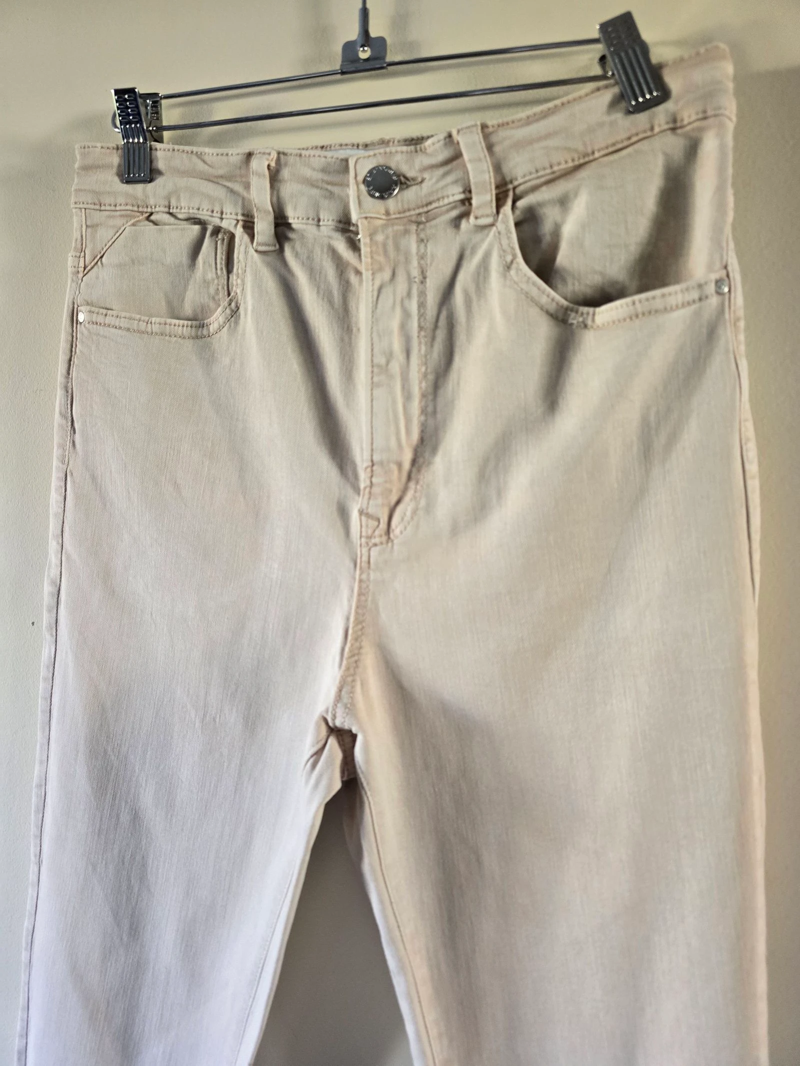 Beige denim pants by Stradivarius - size XL – photo 4